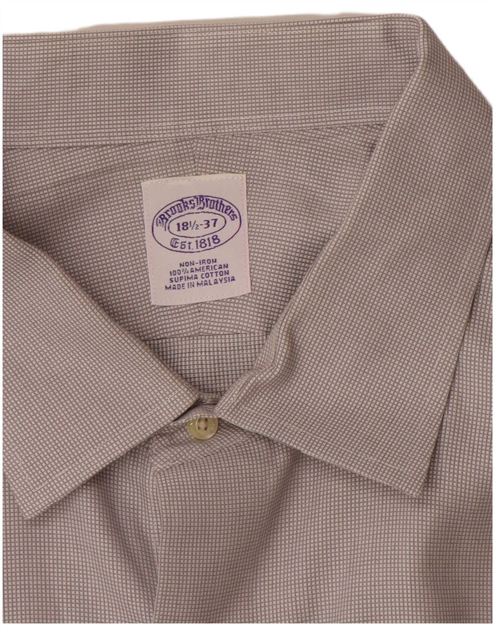 Cămașă pentru bărbați Brooks Brothers Mărimea 18 1/2 2XL Bumbac gri