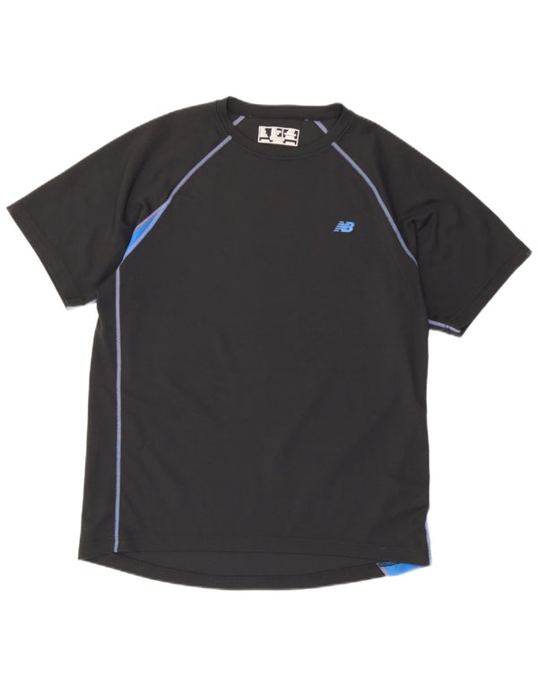 Tricou pentru bărbați New Balance Top Mediu Negru Poliester Colorblock