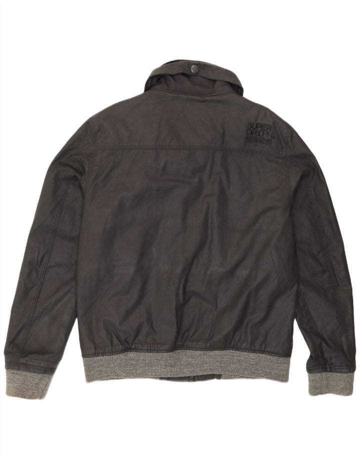 Jachetă Superdry pentru bărbați din bumbac cerat UK 44 2XL Negru