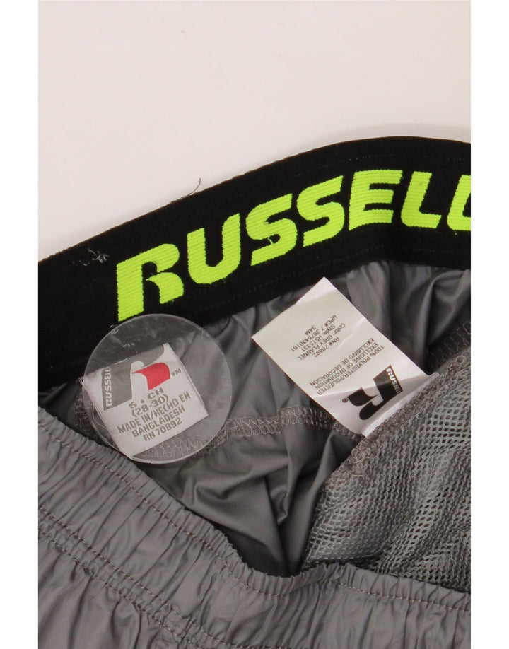 RUSSELL ATHLETIC Pantaloni de trening pentru bărbați, gri, poliester color bloc