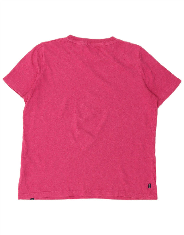 Tricou supradimensionat pentru femei Superdry Top UK 8 Small Pink Bumbac