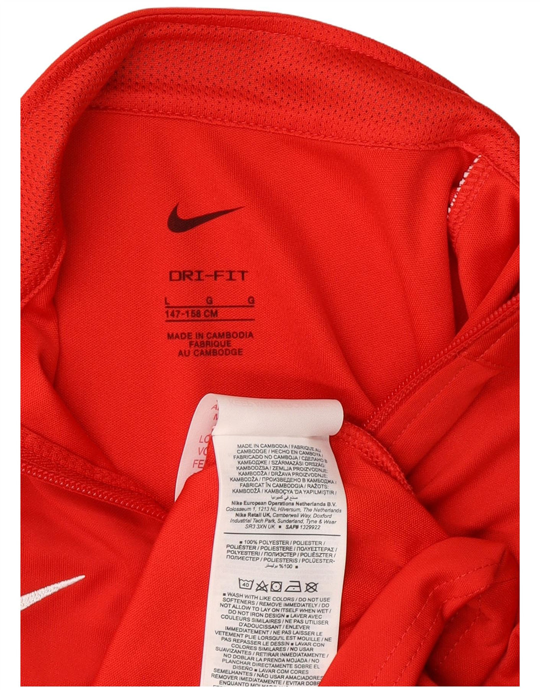 Jachetă de top pentru trening Nike Dri Fit pentru băieți 12-13 ani Poliester roșu mare