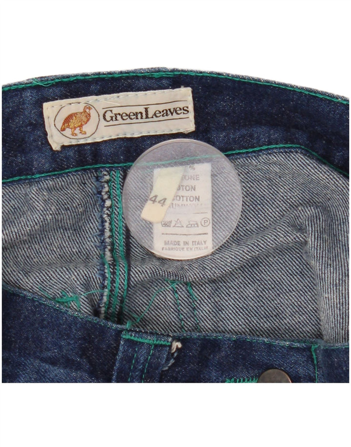 GREEN LEAVES Fusta Denim pentru femei IT 44 Medium W26 Bumbac albastru