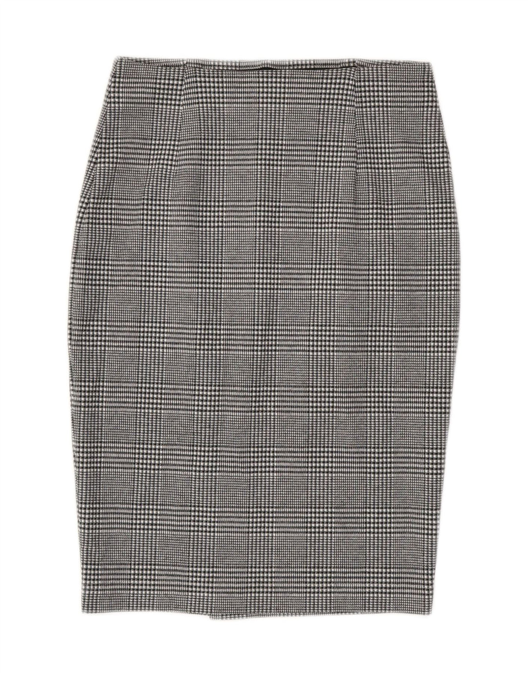 Fusta creion pentru femei Marks & Spencer UK 8 Small W28 Gri poliester Check