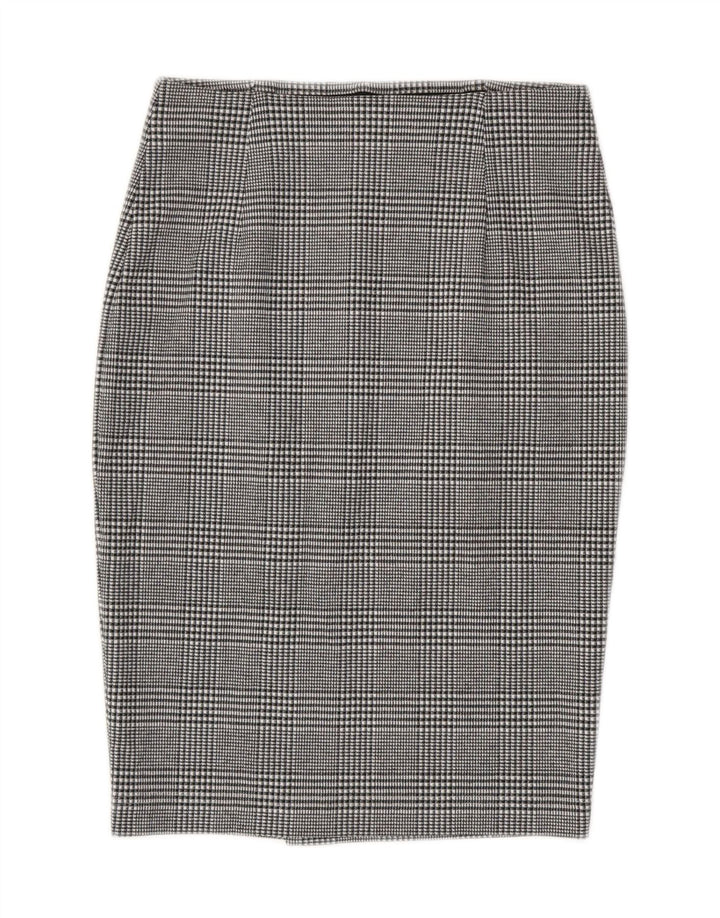 Fusta creion pentru femei Marks & Spencer UK 8 Small W28 Gri poliester Check