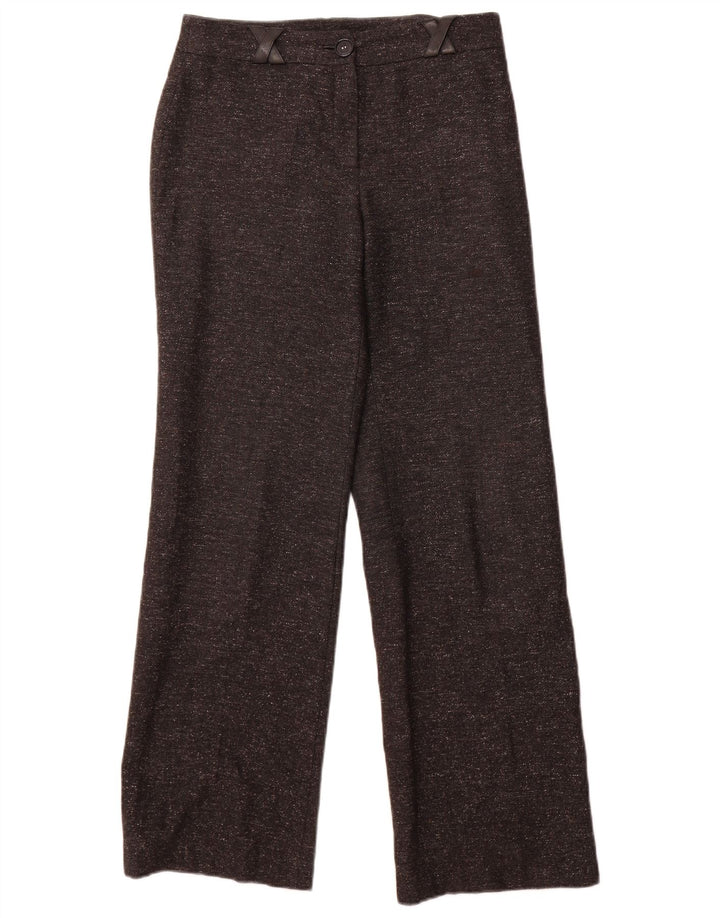 Pantaloni casual Jaeger pentru femei cu picioare largi W30 L31 gri pete