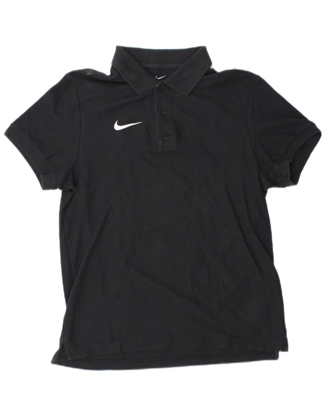 Tricou polo NIKE pentru bărbați, bumbac mediu negru