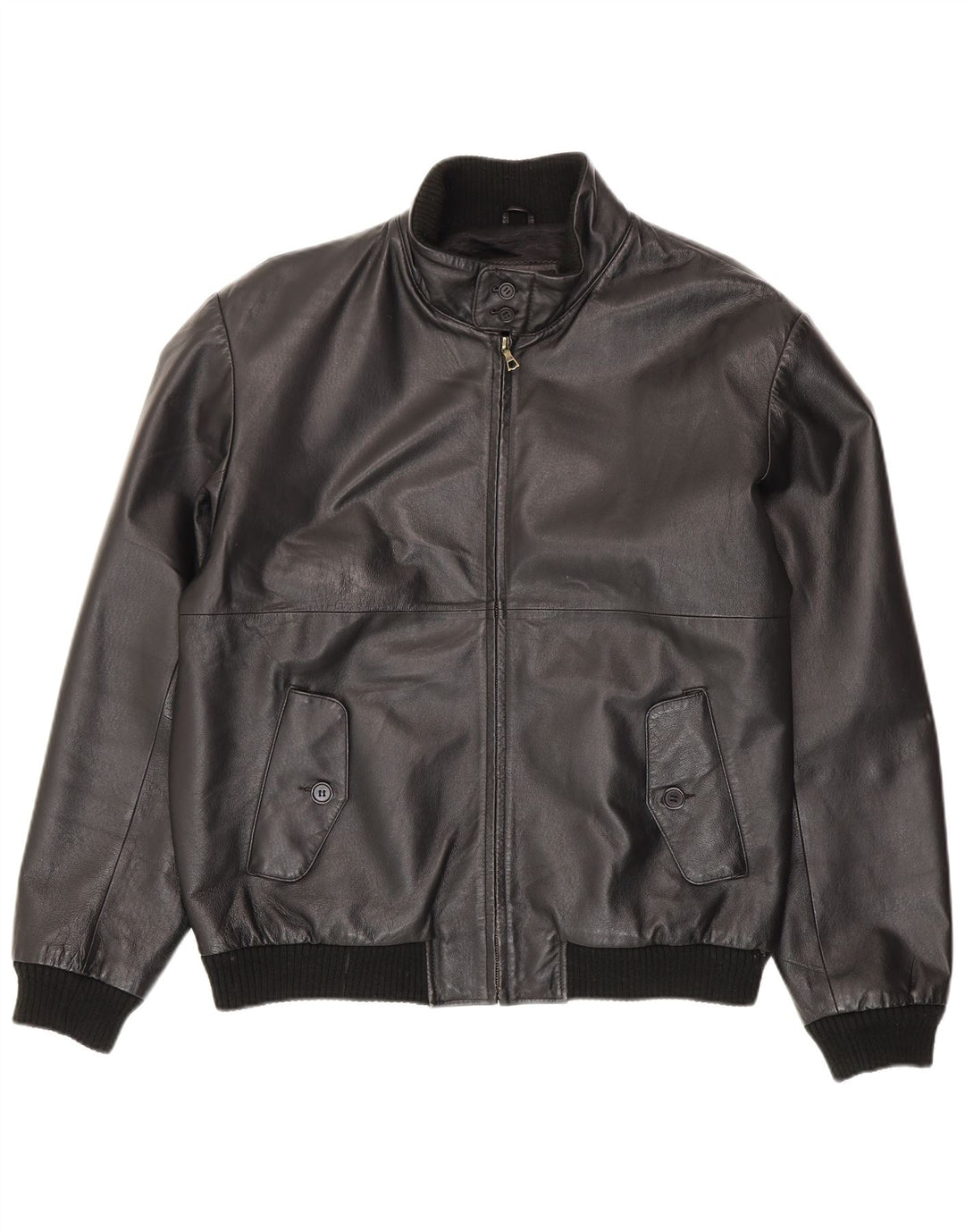 Jachetă din piele vintage pentru bărbați IT 54 2XL din piele neagră