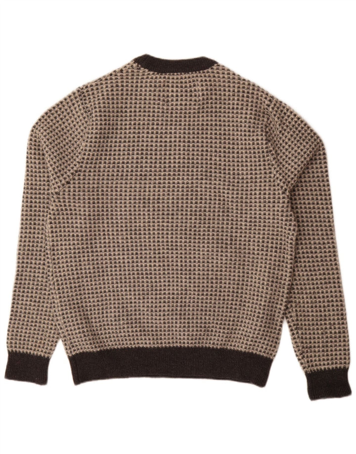 Pulover Jack Wills pentru bărbați cu decolteu rotund, XL, lână cu pete gri