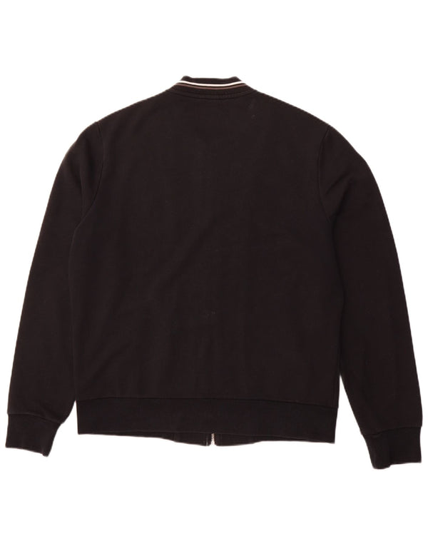 FRED PERRY Trening pentru bărbați Jachetă mare din bumbac negru