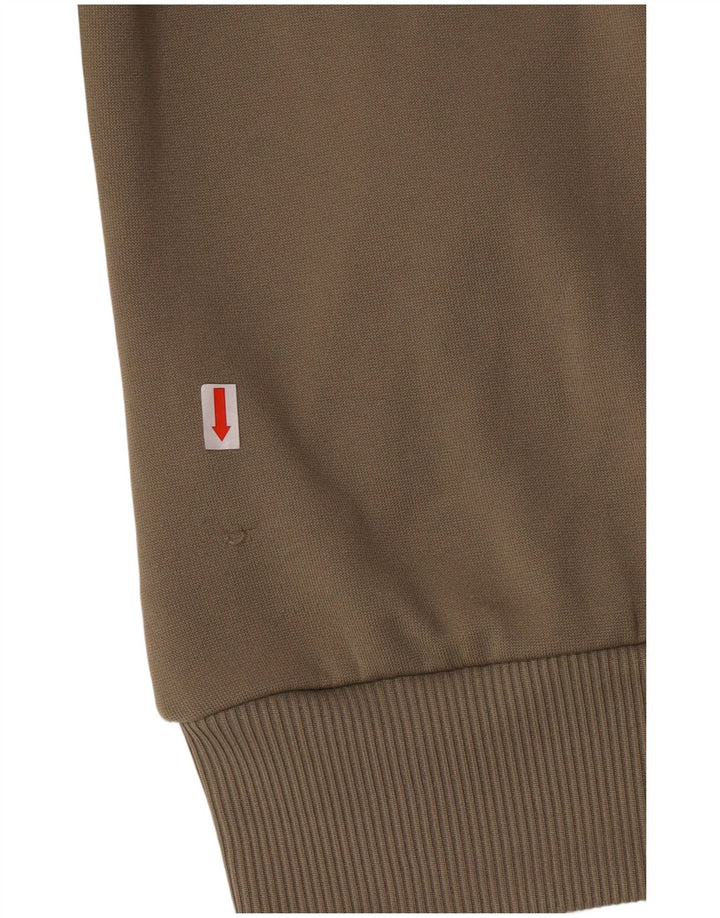 Pulover Adidas pentru femei, cu fermoar, UK 12 Poliester kaki mediu