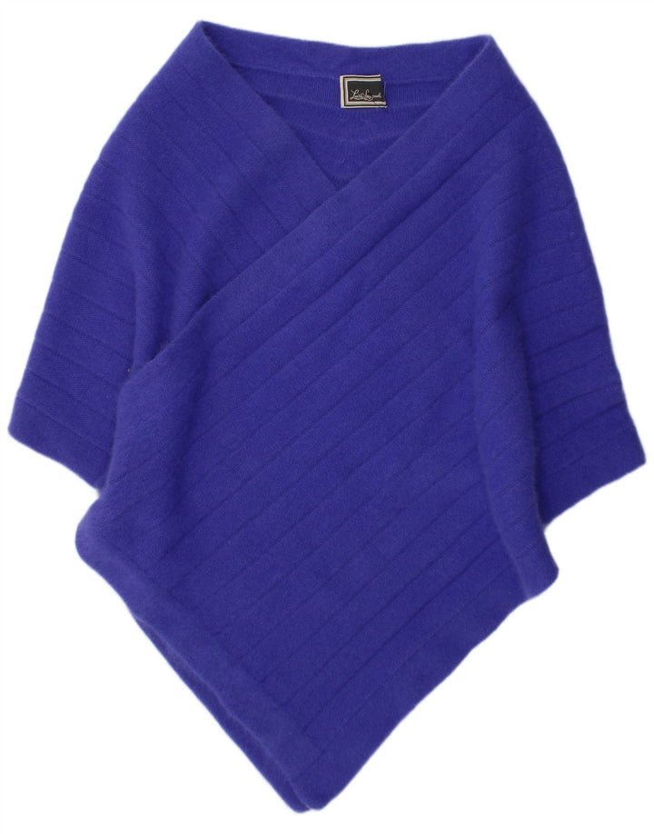 LUISA SPAGNOLI Womens Poncho Shawl One Size Blue