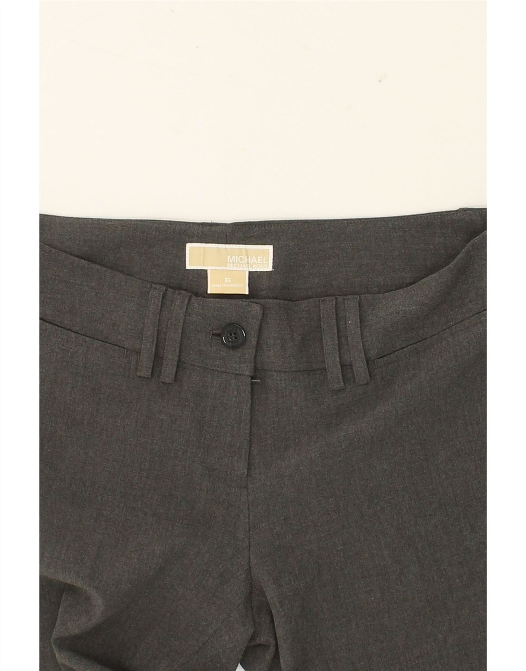 MICHAEL KORS Womens Straight Casual Trousers US 6 Medium W32 L33  Grey Vintage Michael Kors and Second-Hand Michael Kors from Messina Hembry 
