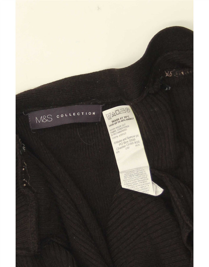 Pulover cardigan deschis pentru femei Marks & Spencer UK 16 mare negru
