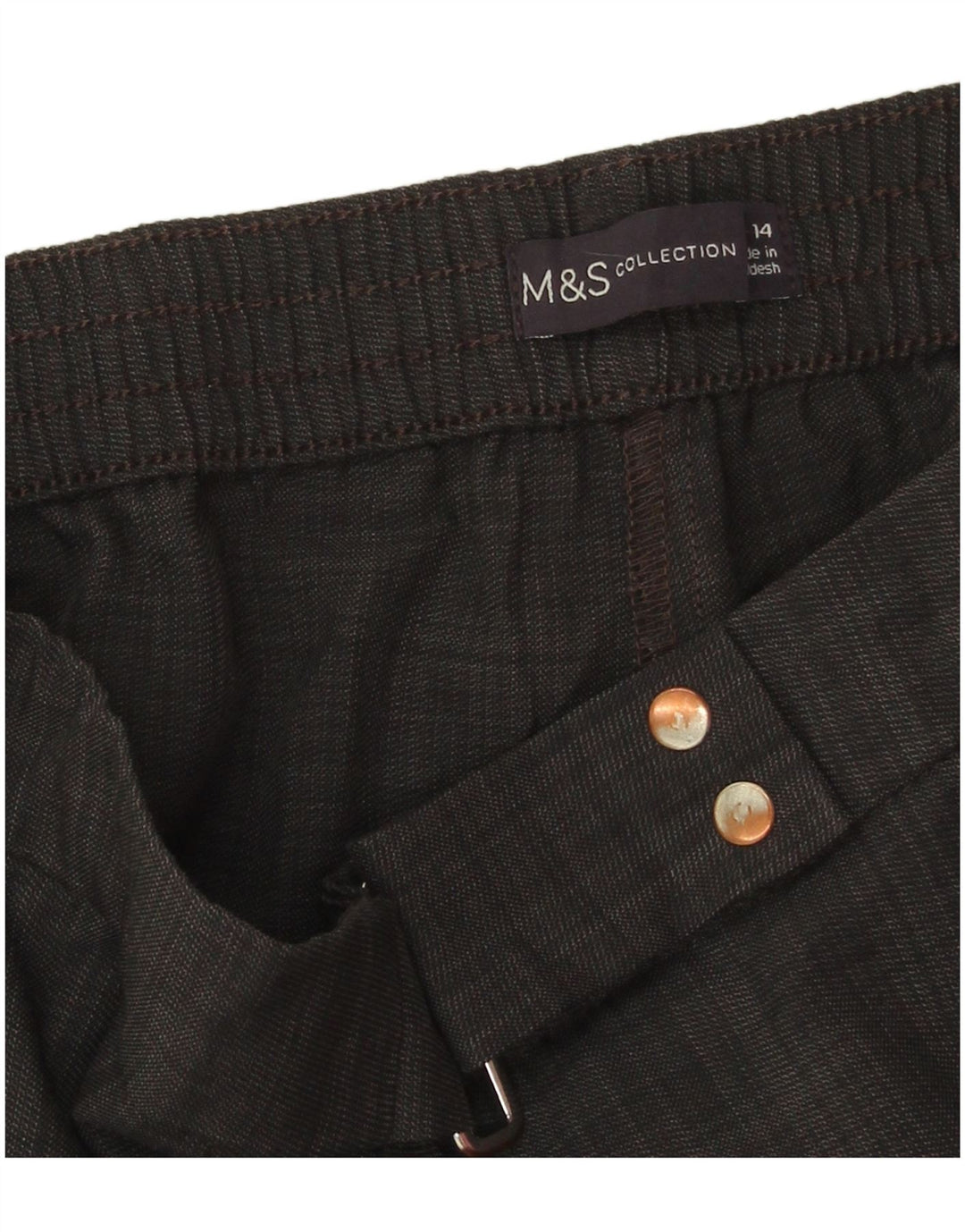 Pantaloni chino drepti pentru femei Marks & Spencer UK 14 Large W32 L26 Gri