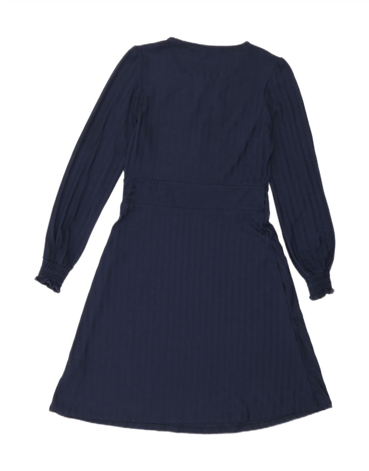 Rochie A-Line cu mânecă lungă pentru femei Marks & Spencer UK 12 Medium Bleumarin