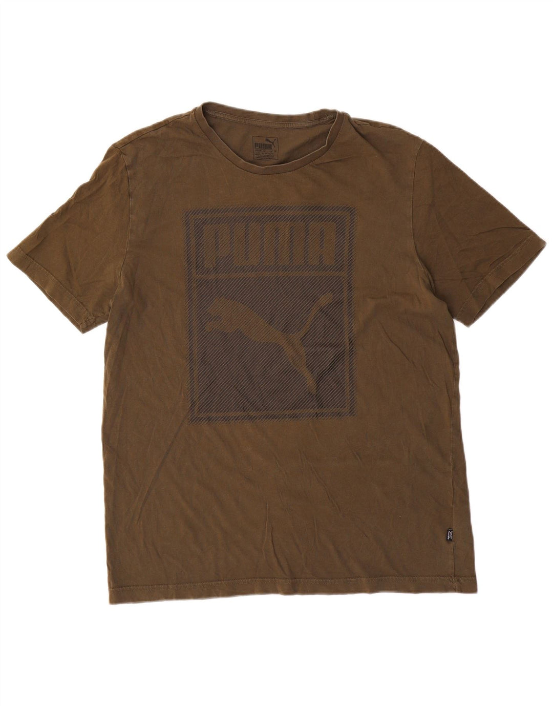 Tricou grafic Puma pentru bărbați Top mare din bumbac verde