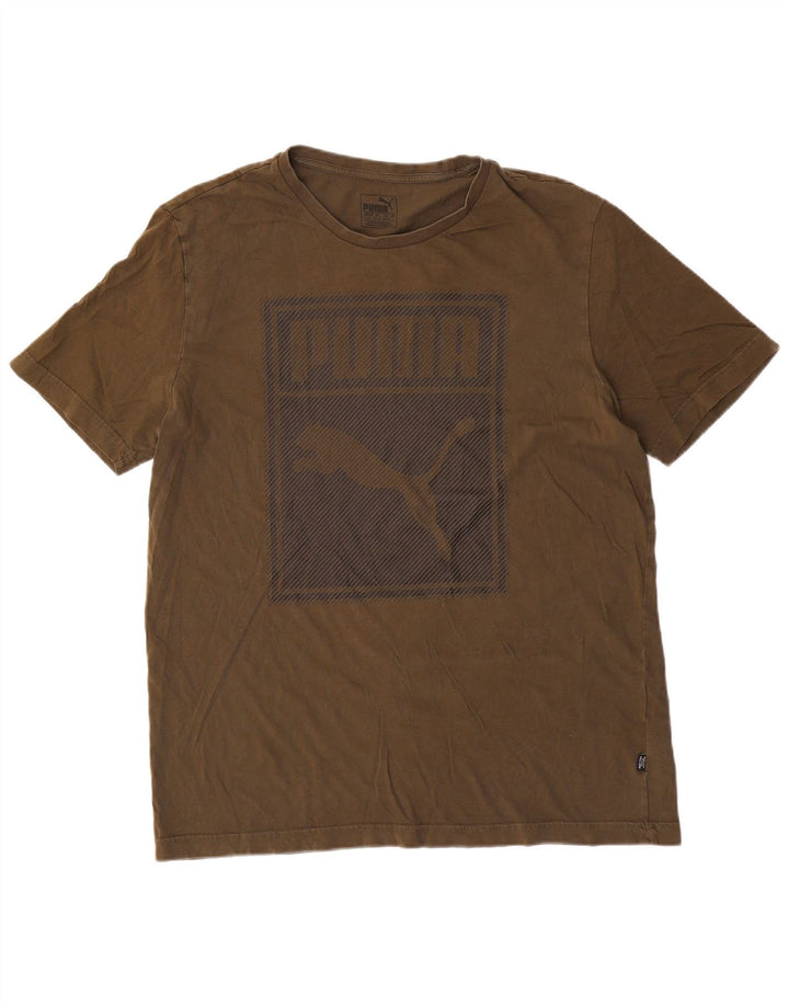 Tricou grafic Puma pentru bărbați Top mare din bumbac verde