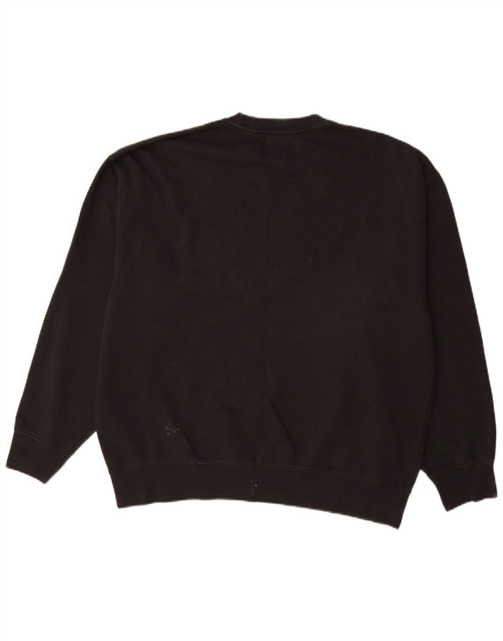 Pulover cu grafică relaxată LEVI'S pentru bărbați, bumbac mare, negru