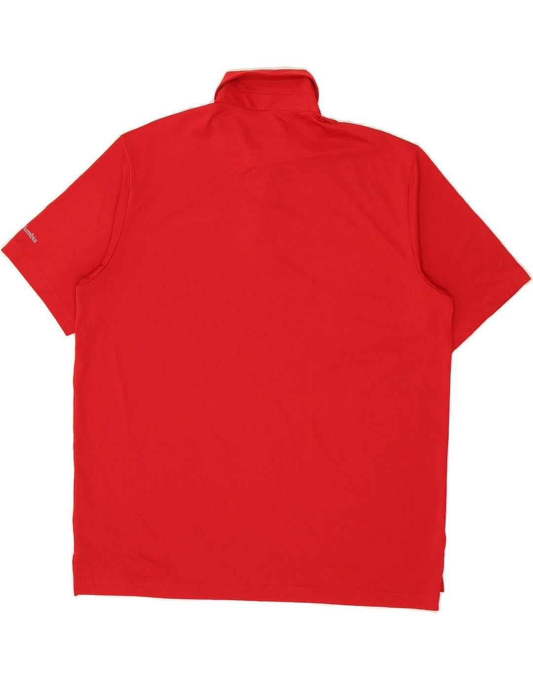 COLUMBIA Mens Polo Shirt 2XL Red Polyester Vintage Columbia and Second-Hand Columbia from Messina Hembry 