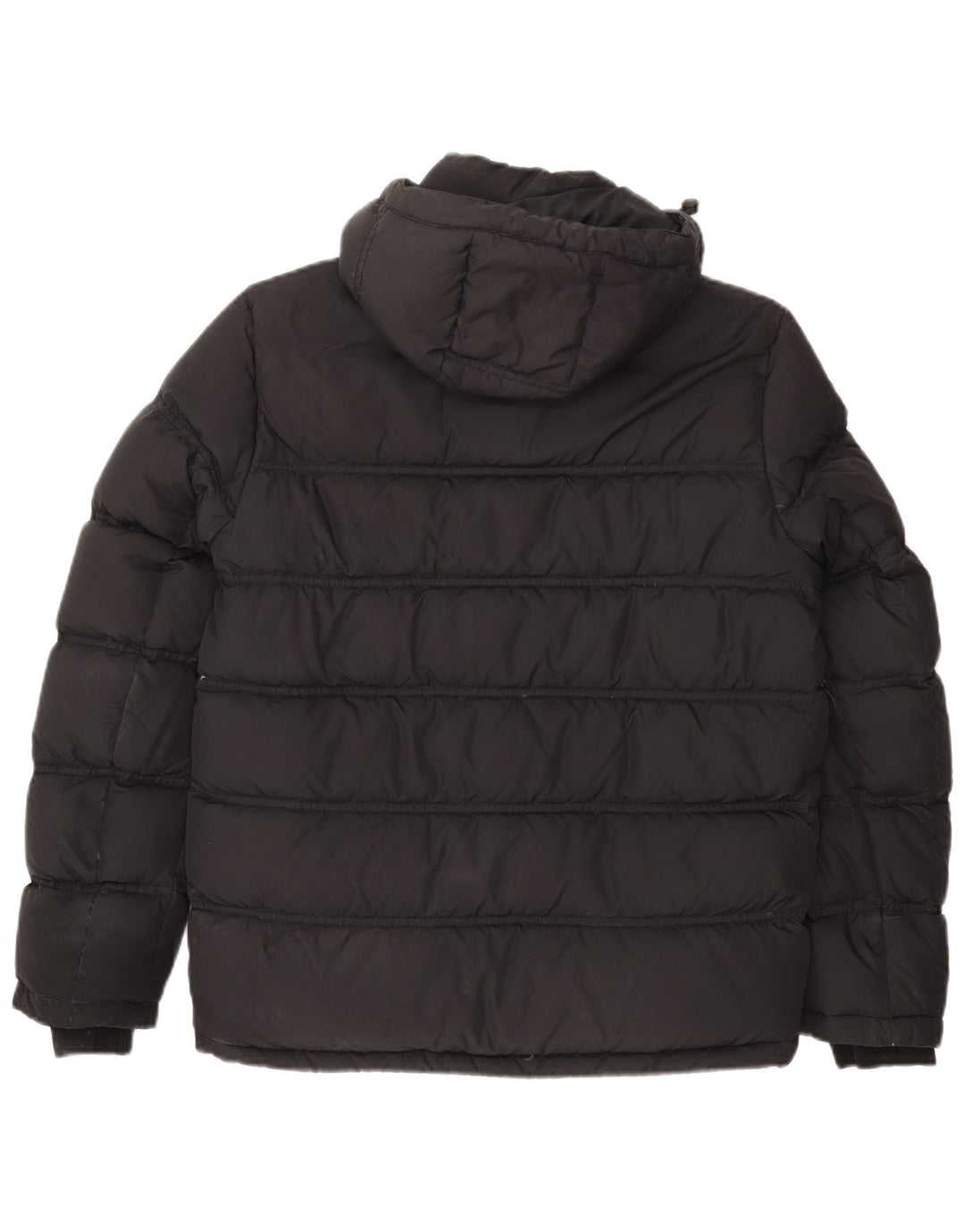 Jachetă căptușită cu glugă Tommy Hilfiger pentru bărbați UK 38, bumbac gri mediu