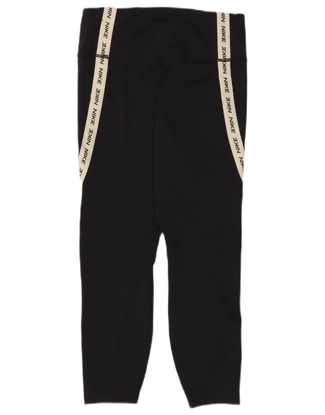 Leggings NIKE Dri Fit Graphic Capri pentru femei UK 12 Medium Black Colorblock