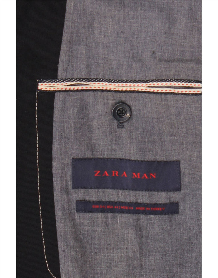 Jachetă pentru bărbați Zara cu 2 nasturi IT 54 2XL Bleumarin