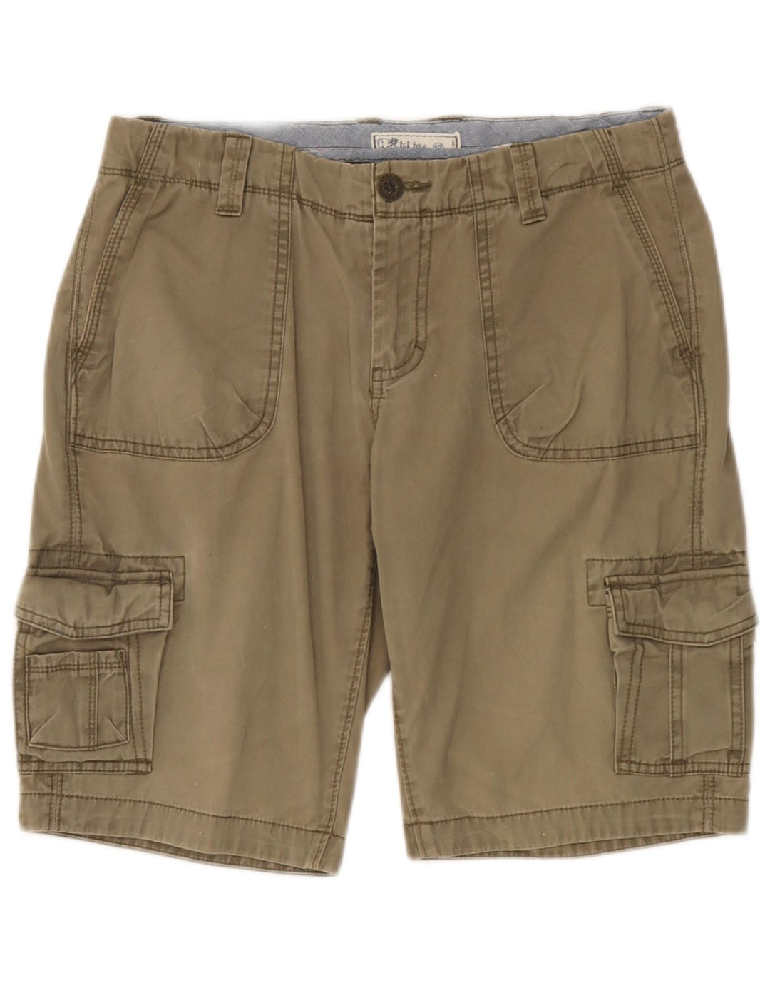 Pantaloni scurti cargo pentru femei Fat Face UK 12 Medium W32 Kaki Bumbac