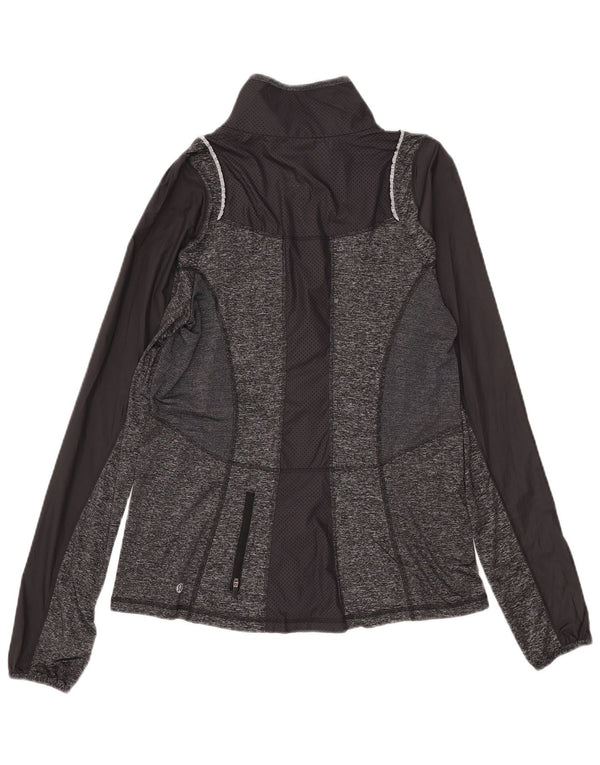 Lululemon Womens Trening Top Jacket US 10 Large Gri Colourblock Sports