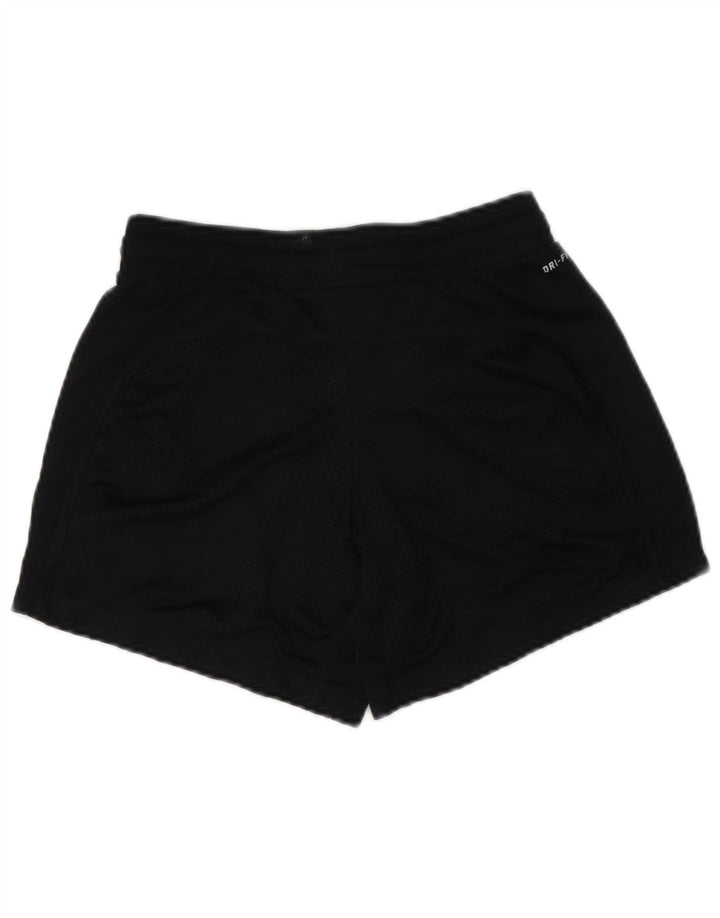 Pantaloni scurti sport NIKE Dri Fit pentru femei UK 6 XS poliester negru