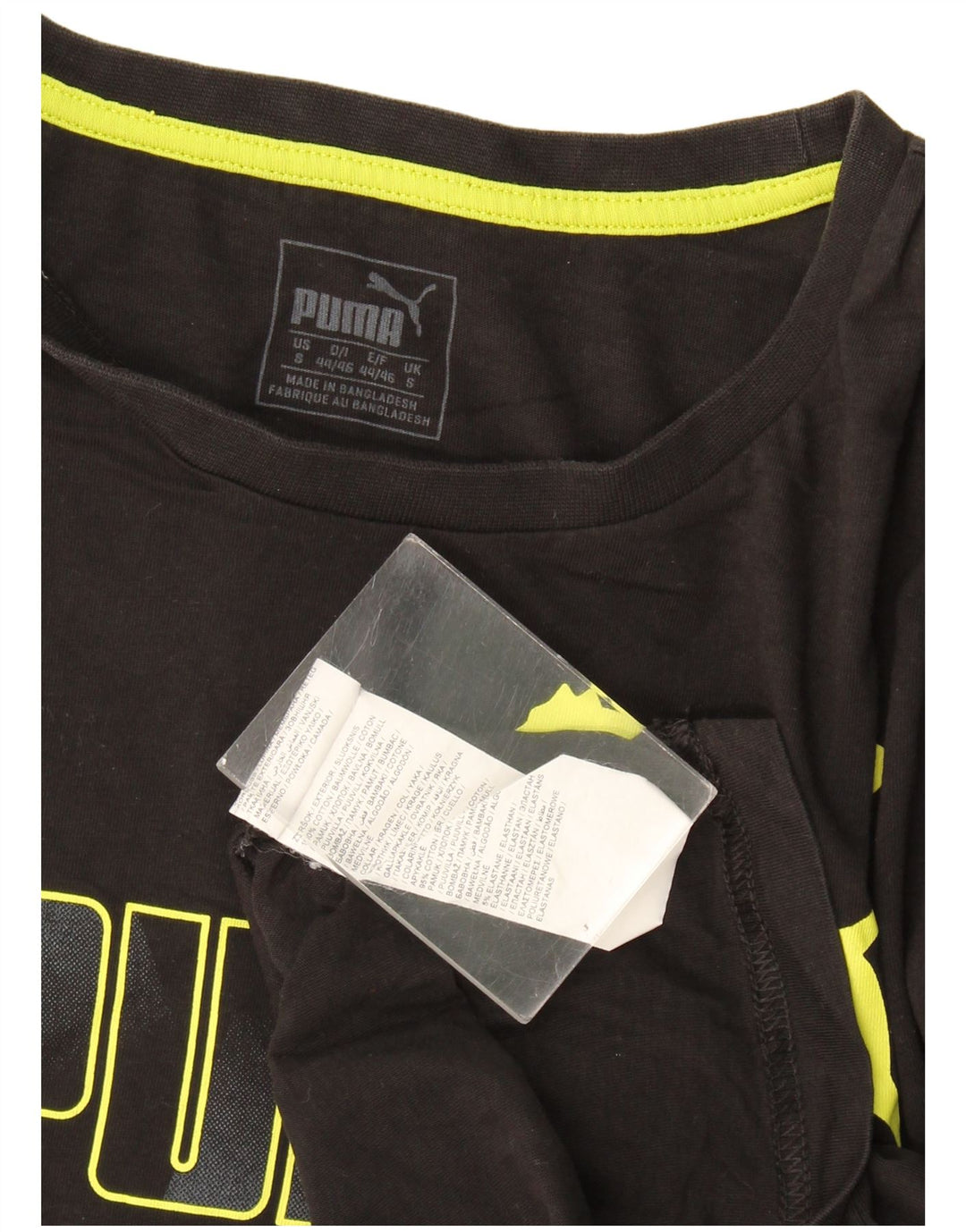 Tricou grafic Puma pentru bărbați Top mic bumbac negru