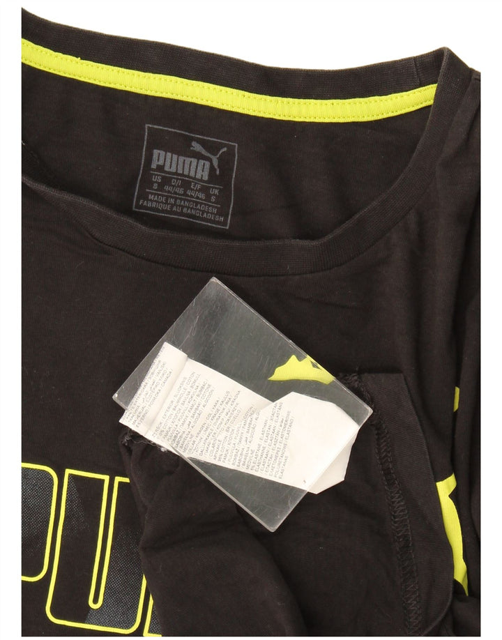 Tricou grafic Puma pentru bărbați Top mic bumbac negru