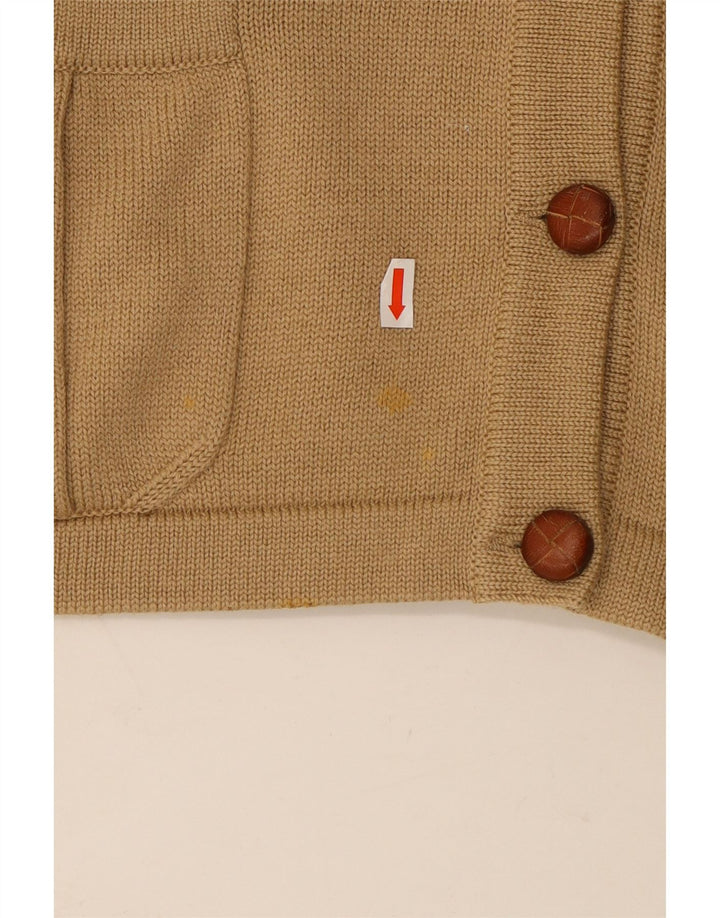 LUISA SPAGNOLI Pulover cardigan pentru femei UK 14 Lână mare bej