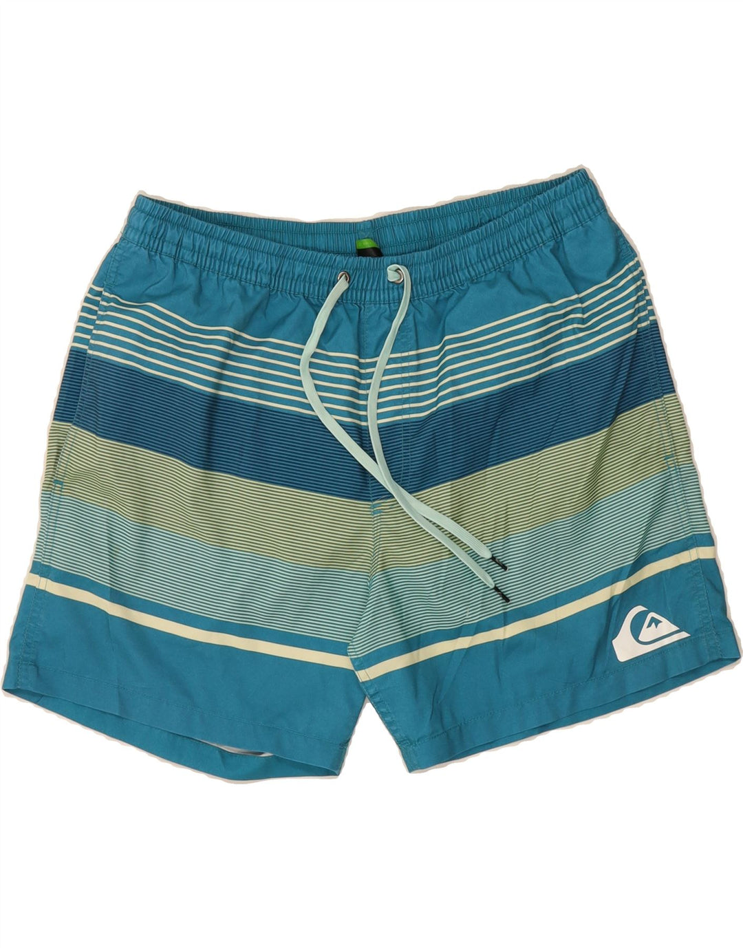 QUIKSILVER Mens Swimming Shorts XL  Blue Striped Vintage Quiksilver and Second-Hand Quiksilver from Messina Hembry 