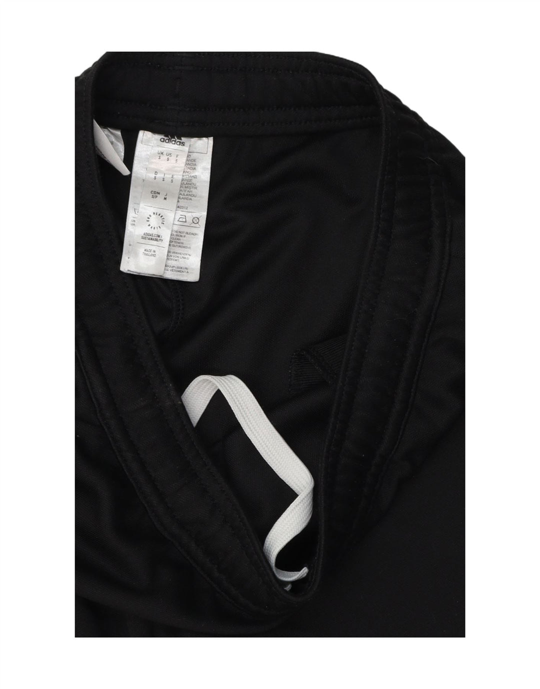 Pantaloni de trening Adidas pentru bărbați, poliester negru mic