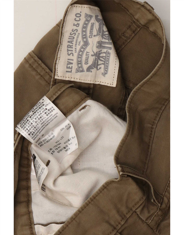 Pantaloni scurți chino pentru bărbați Levi's W31 bumbac kaki mediu