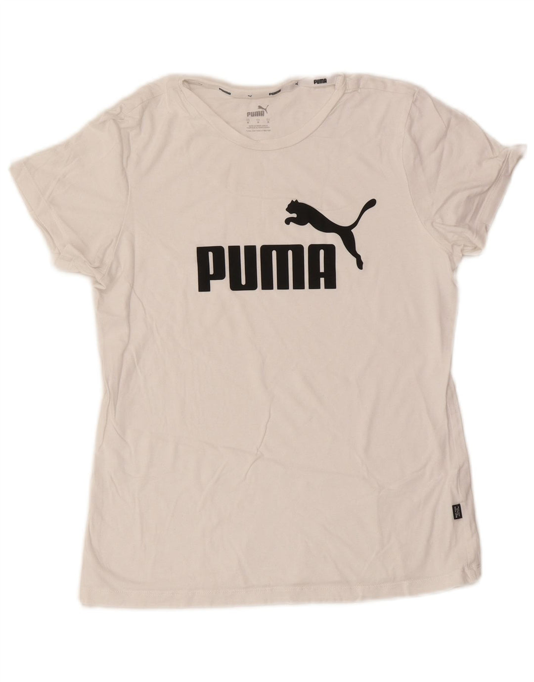 Tricou grafic Puma pentru femei Top UK 12 Medium White