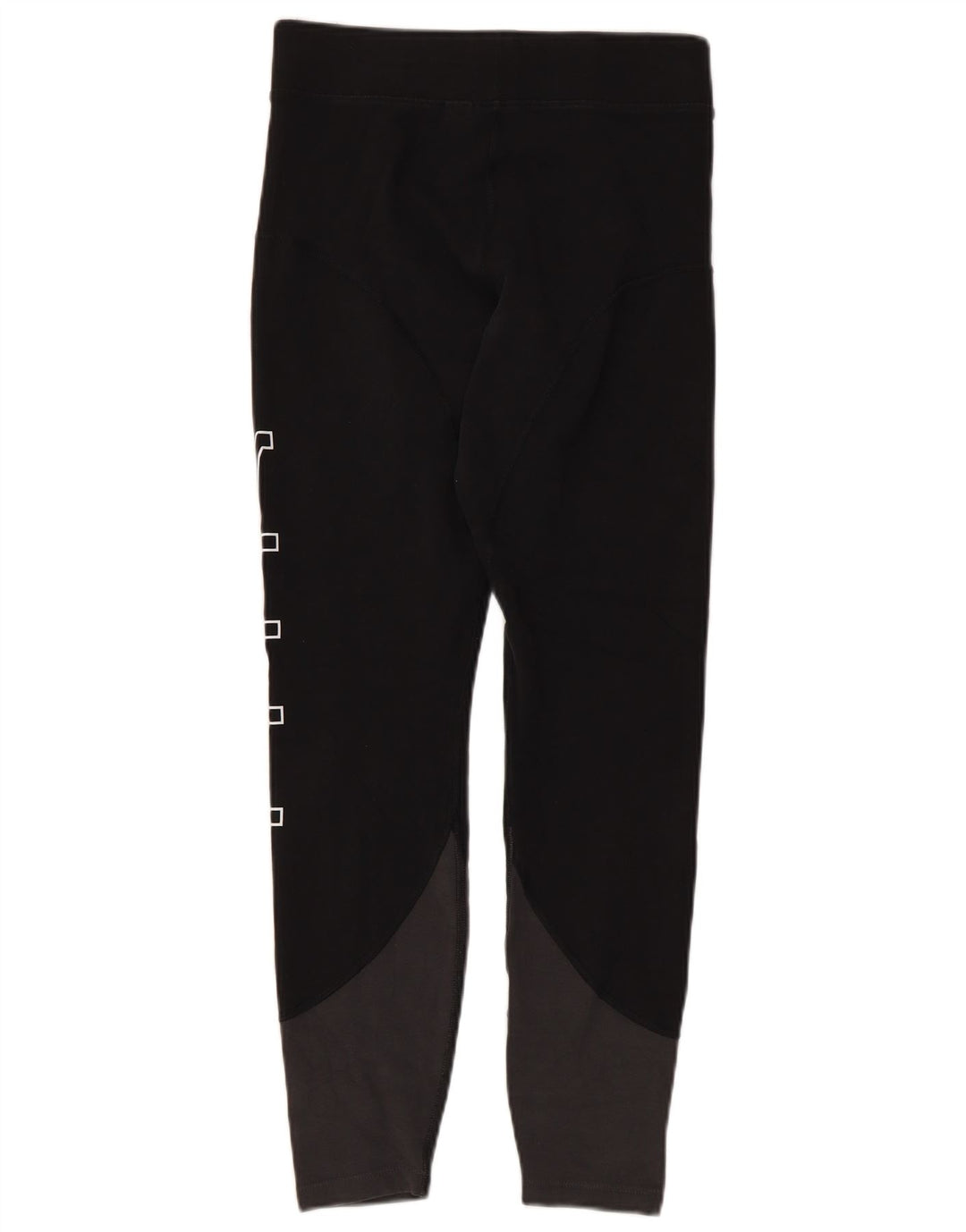 Leggings grafic Nike pentru femei UK 12, mediu negru, bumbac color bloc