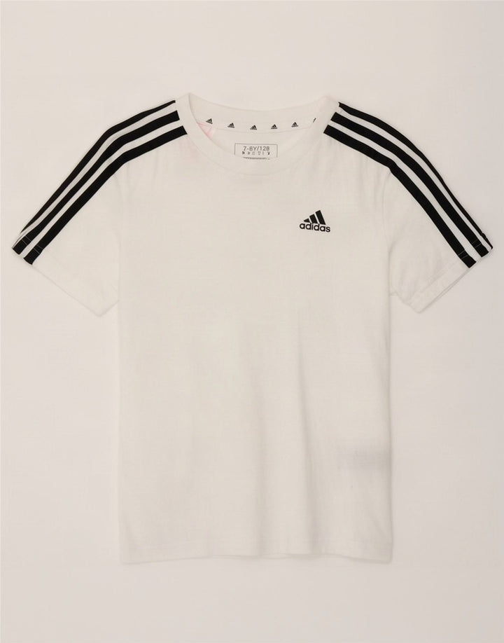 Tricou Băieți Adidas Top 7-8 Ani Bumbac Alb