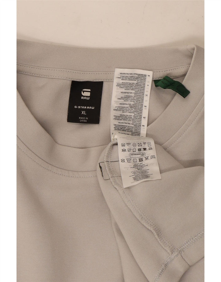 G-Star Top pentru bărbați cu mânecă lungă XL bumbac gri