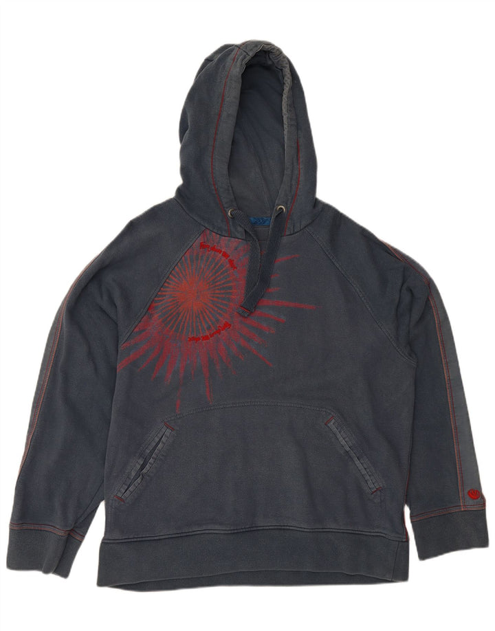 FAT FACE Hanorac grafic pentru bărbați Pulover din bumbac gri mediu