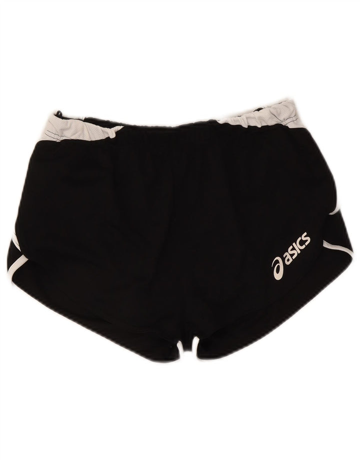 Pantaloni scurți sport grafic Asics pentru femei UK 10, negru, poliester color bloc