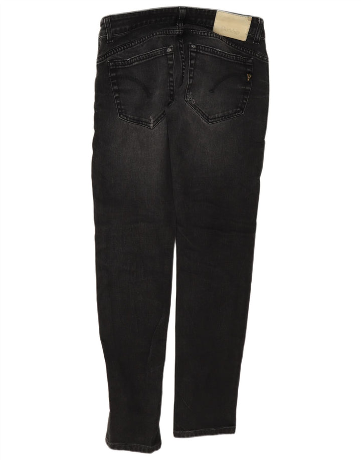 Dondup Blugi Slim Fit pentru femei Distressed W28 L31 bumbac negru