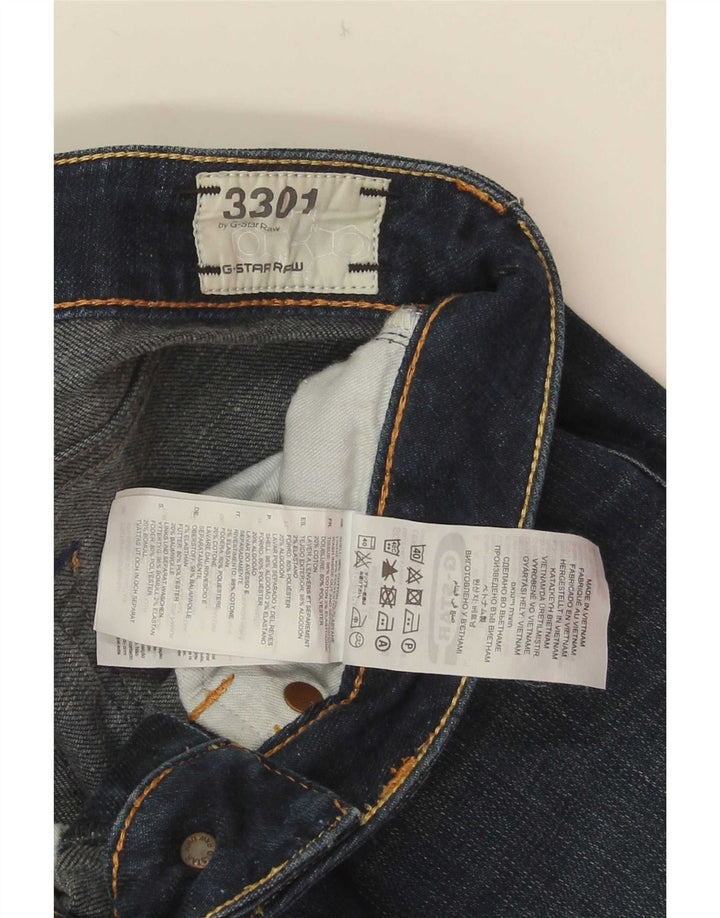 Blugi G-Star 3301 Slim pentru femei W26 L32 Bumbac albastru
