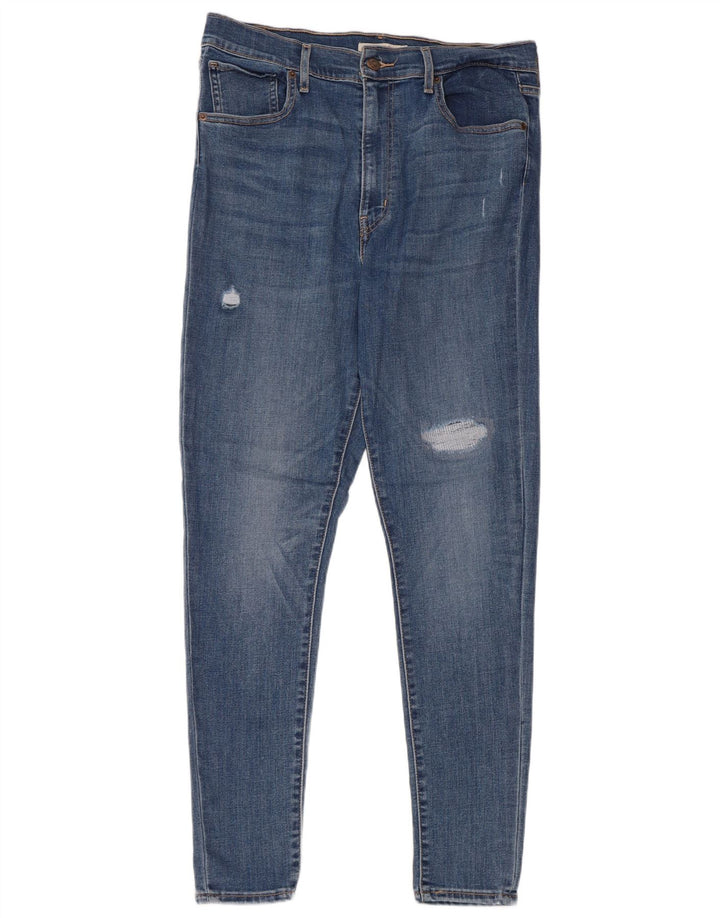 Blugi skinny distressed pentru femei Levi's W32 L30 bumbac albastru