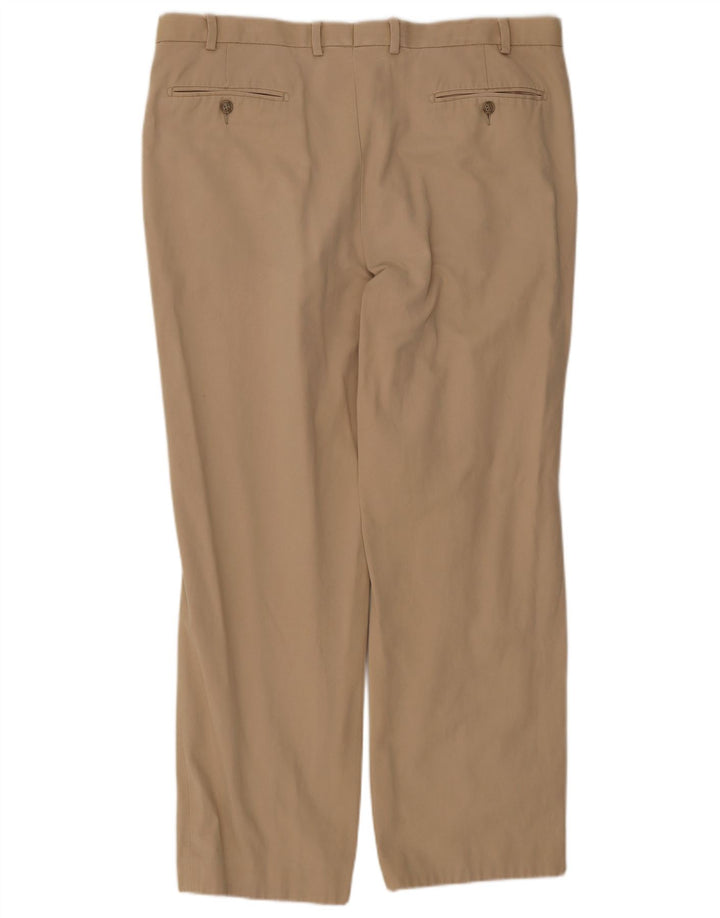Marks & Spencer Pantaloni de costum pentru bărbați L40 L33, bej, bumbac