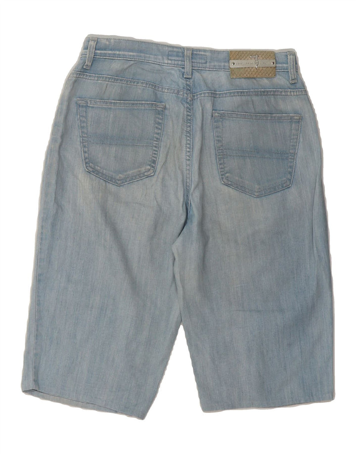 TRUSSARDI Womens Bermuda Denim Shorts W28 Medium Blue Cotton Vintage Trussardi and Second-Hand Trussardi from Messina Hembry 