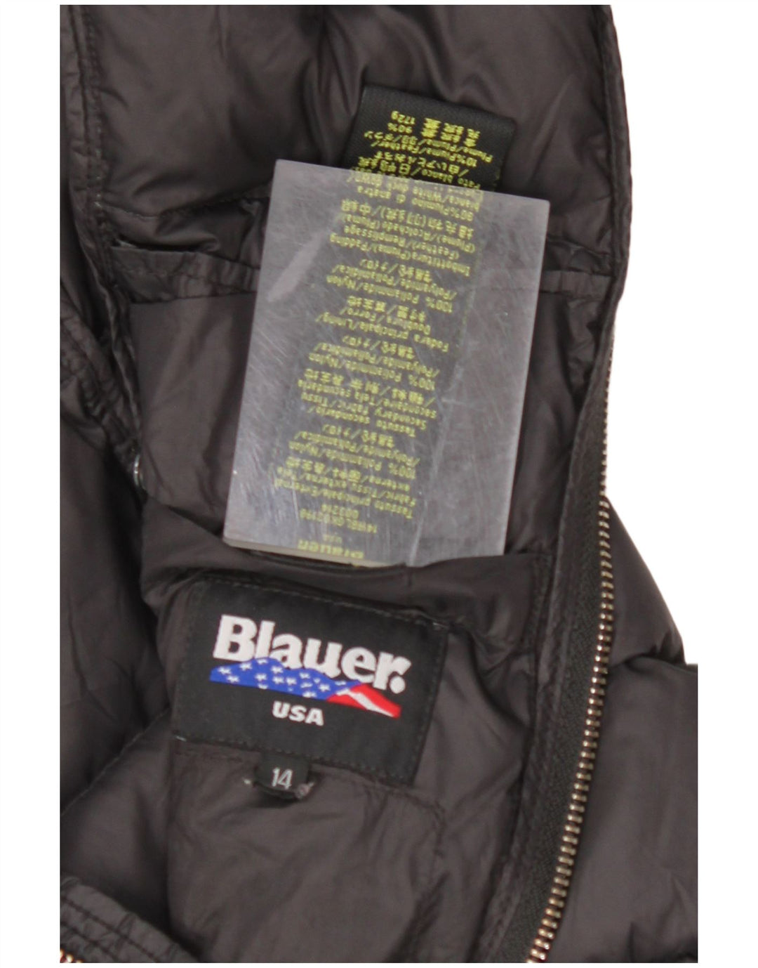 BLAUER Girls Hooded Padded Coat 13-14 Years Black Polyamide