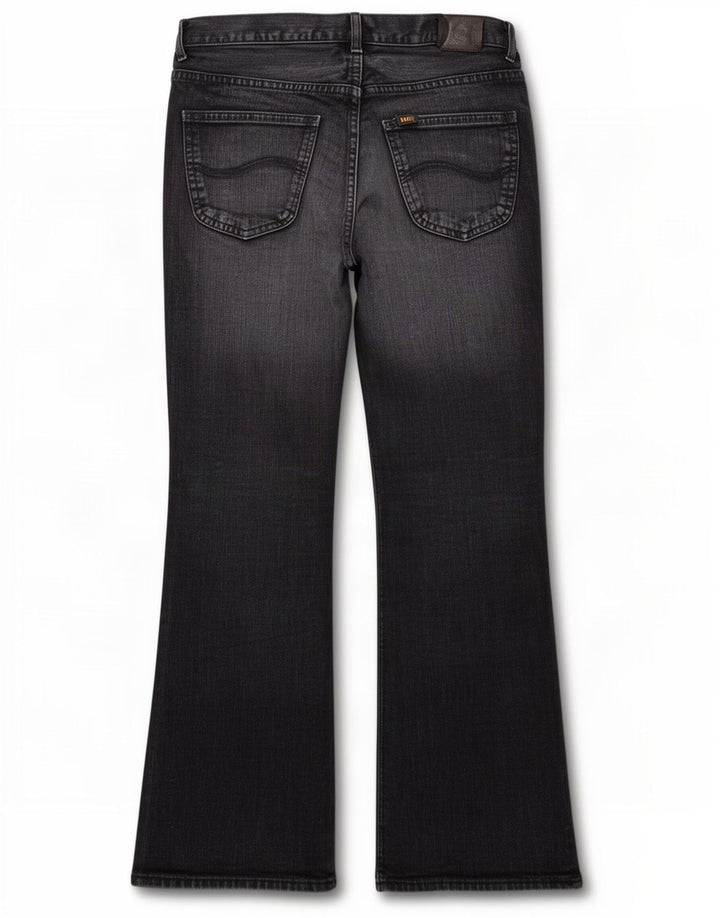 Blugi pentru bărbați Lee Denver Bootcut W34 L30, bumbac negru
