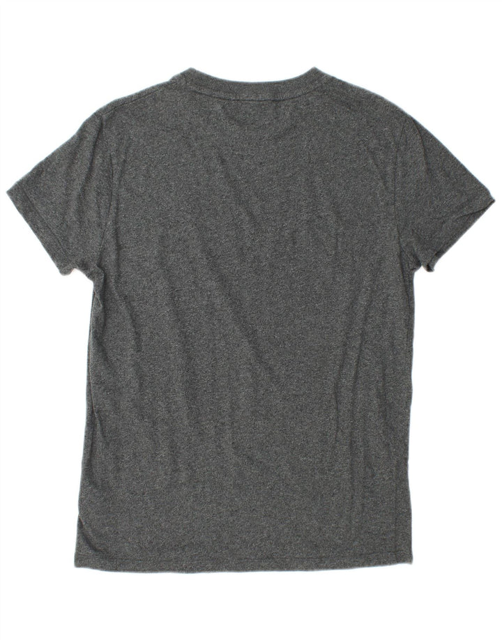 SUPERDRY Tricou Bărbați Top Medium Gri Pete Bumbac